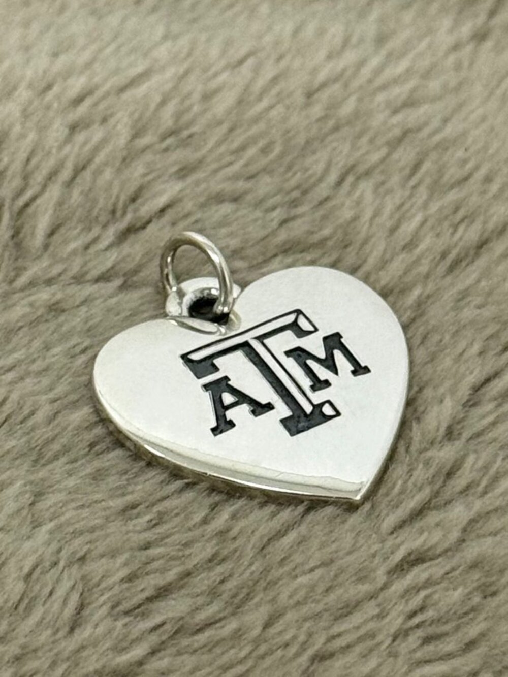 Texas A&M University Classic Heart Charm